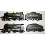 00 gauge. Hornby. 4-4-0 locomotive and tender. 3821 'County of Bedford', green, G.W.R.