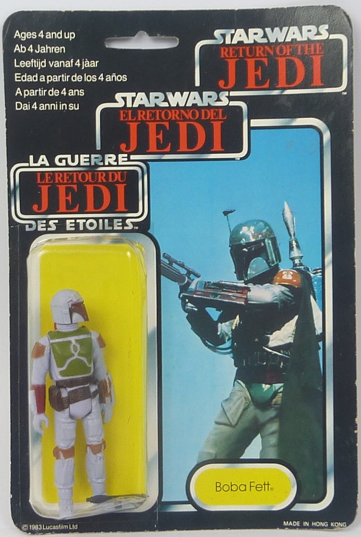 Palitoy of General Mills, Star Wars The Return of the Jedi, Trilogo, Boba Fett figure.