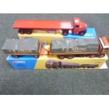 Two boxed Corgi classics, Siddle C Cook Ltd Scammell Highwayman and 33ft trailer set,