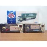 Three boxed Corgi vehicles to include, two Guinness Bedford TK Platform trailer and containers,