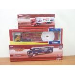 Three Corgi boxed vehicles to include, 75604 Renault Premium Curtainside, CC14027 Volvo,