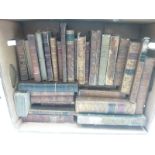 Antiquarian & Calf Bound. A carton incl. works in poor cond. & odd vols.