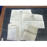 NEWSPAPERS. Small bundle of old newspapers incl.