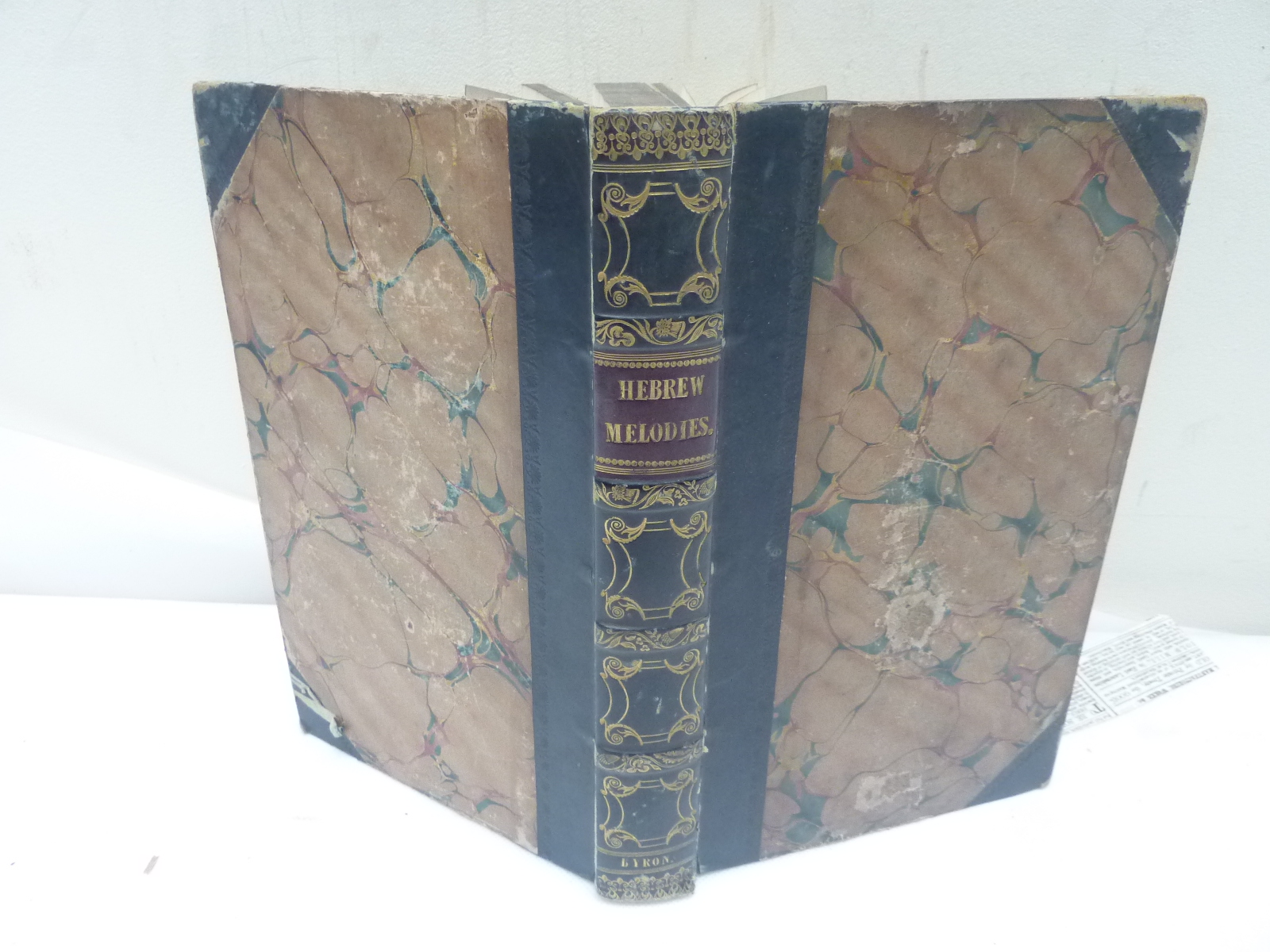 BYRON LORD. Hebrew Melodies, 1815 & other Byron works bound together in one vol.