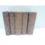 GOLDSMITH OLIVER. A History of the Earth & Animated Nature. 5 vols. Eng. plates. 12mo. Qtr. calf.