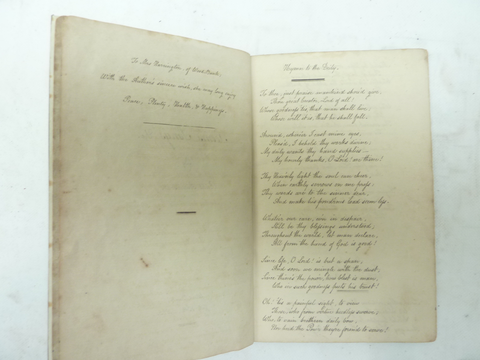 ANDERSON ROBERT. Poems, Songs, Etc. A MANUSCRIPT VOLUME IN THE POET'S OWN HAND. 21pp. - Image 2 of 4