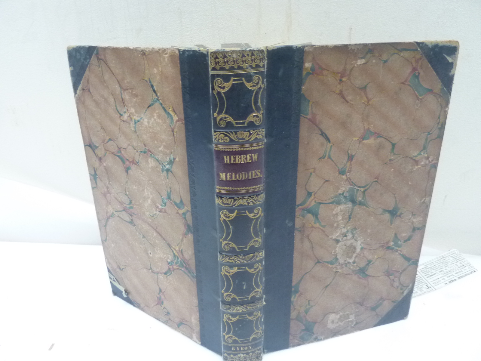 BYRON LORD. Hebrew Melodies, 1815 & other Byron works bound together in one vol. - Image 2 of 4