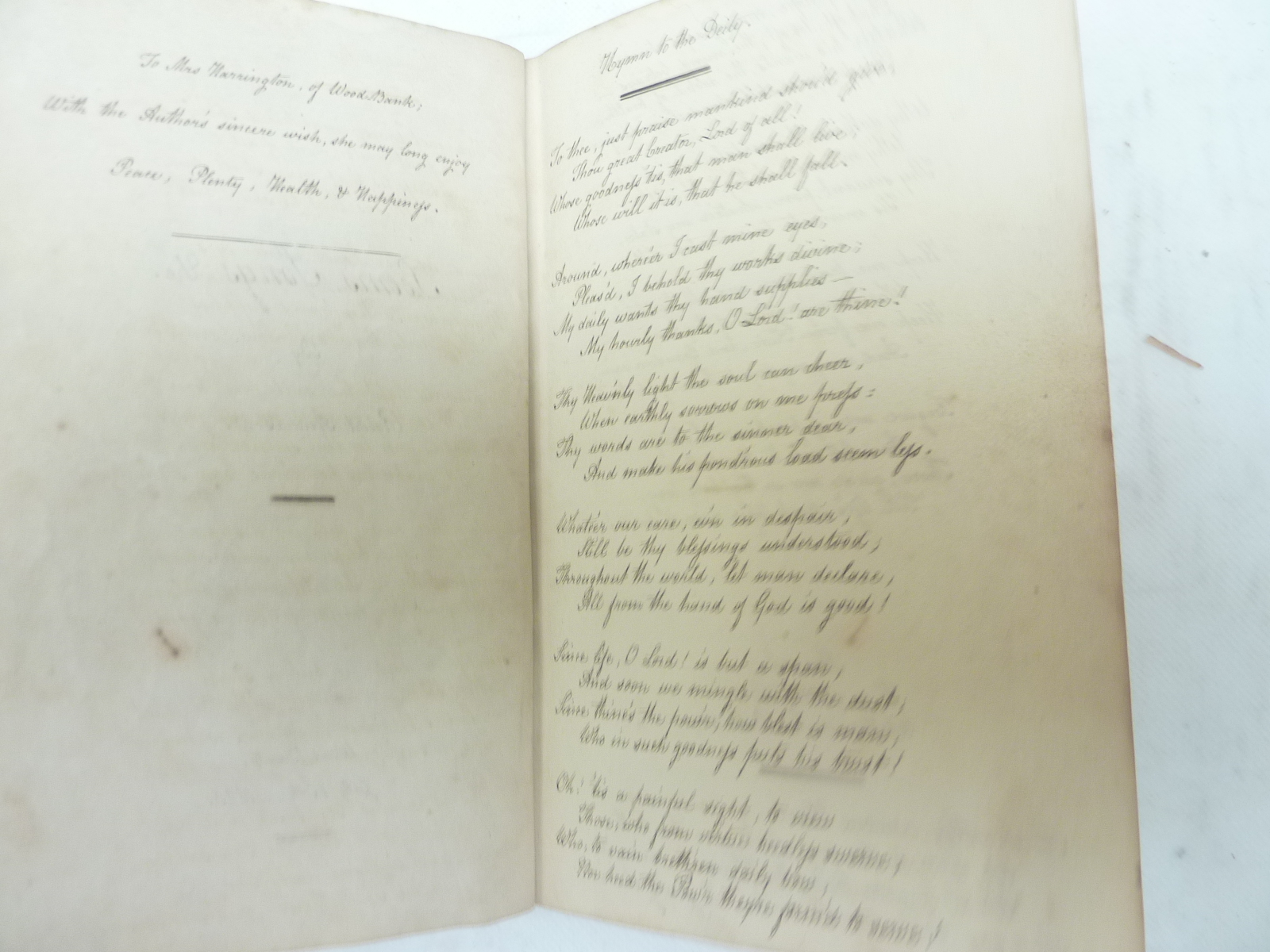 ANDERSON ROBERT. Poems, Songs, Etc. A MANUSCRIPT VOLUME IN THE POET'S OWN HAND. 21pp. - Image 3 of 4