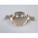 Silver quaich with embossed grips, Edinburgh, 1934. Condition Report.