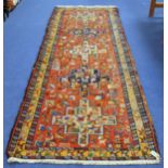 20th century polychrome wool flat weave Kelim rug,