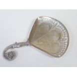 Unusual silver dessert server,