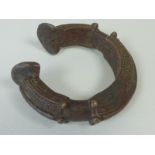 Bronze torque bangle,