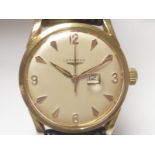 Gent's Longines rolled gold wrist watch (manual).