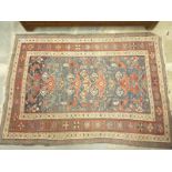 Middle eastern rug with geometric designs, 180cm x 125cm Condition Report.