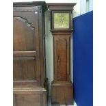 Late 18th century, 30 hour oak longcase clock, by James Monkhouse, Carlisle,