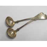 Pair Victorian of silver fiddle pattern "Toddy" ladles, Glasgow, 1851.