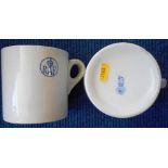 Two WWII R.A.F. mugs, made by Royal Doulton.