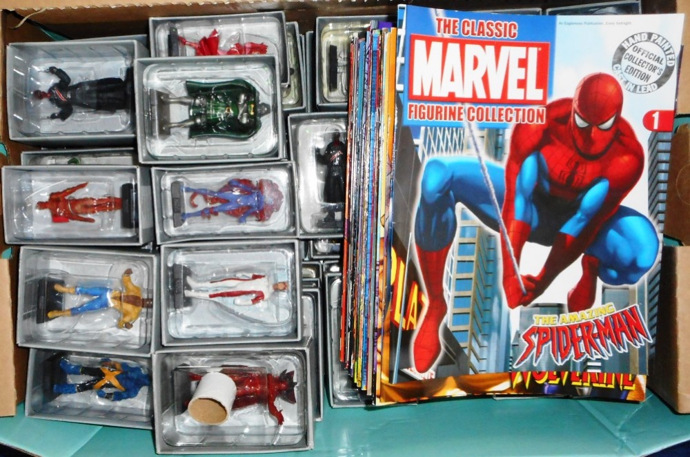 Marvel. Various Marvel Collection figures. With character booklets. All boxed.