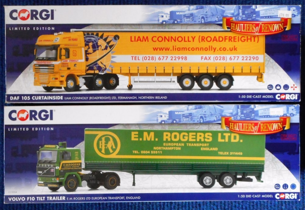 Corgi. Hauliers of Renown. (2) CC14115 Articulated lorry - Liam Connolly (Roadfreight).