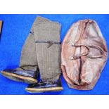 Set of large insulated winter boots and bag belonging to Colonel Phillips.