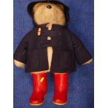 Paddington Bear, with defective coat.