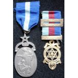 Masonic. The Royal Masonic Hospital Jewel 1930. Also silver gilt Royal Arch Chapter jewel.