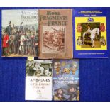 Small collection of military books including A Guide to Wartime Collectables,