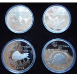 Canada. Four 1976 Montreal Olympics four coin sets. Ten dollars and five dollars. All different.