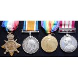 Medals. (4) 1914-15 Trio; to SS 2610 G.W. Andrews. A.B. R.N.