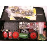 Meccano. Box of various components.