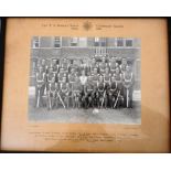 Framed photograph of Recruit Squad of Coldstream Guards. 1938.