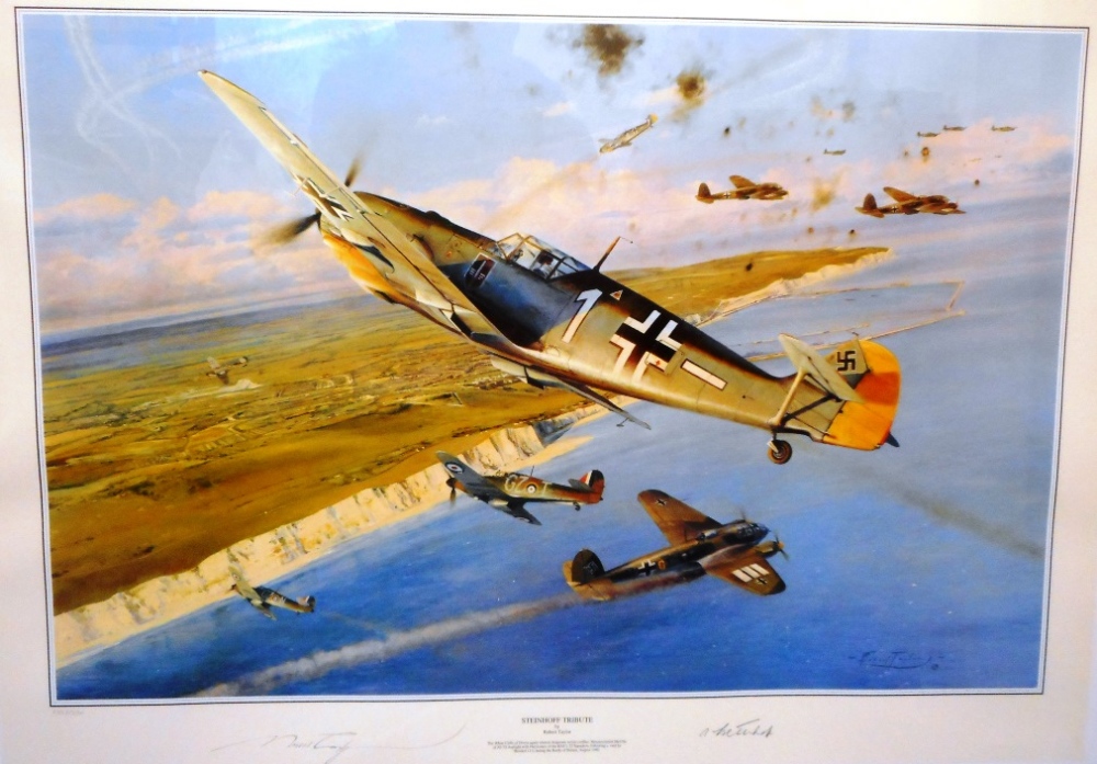 Three limited edition prints. "Aces on the Western Front", "Steinhoff Tribute", and "Eagle's Prey". - Image 2 of 3