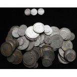 United Kingdom. Collection of silver coins. Pre-1947. 501.5gm. Pre-1920. 4gm.