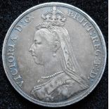 United Kingdom. Crown. Victoria. 1889. Some edge knocks otherwise NF.