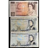 Banknotes. United Kingdom. Ten Pounds. Somerset. B348. BW...NEF. Five Pounds. Somerset. B343. JR...
