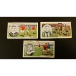 CHURCHMANS, Footballers (1914), Nos. 4, 31 & 34, G to VG, 3