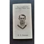 TADDY, South African Cricket Team 1907, S.D. Snooke, G