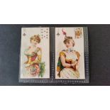 A.T.C., Beauties (p/c inset), ten & Jack of clubs, G, 2