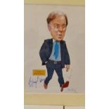 FOOTBALL, signed caricature print by Craig Brown, by Brown and the artist Bob Bond, 2002,