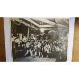 BOXING, b/w photo, 14 x 11, unidentified, c.1950s, creasing to edges and heavy tear to left edge