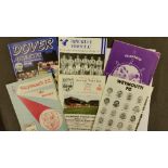 FOOTBALL, non-league programmes for friendlies, mainly 1990s, inc. v foreign team, English v