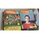 FOOTBALL, selection, inc. Football Monthly magazines, mainly 1960s (100), annuals, programmes