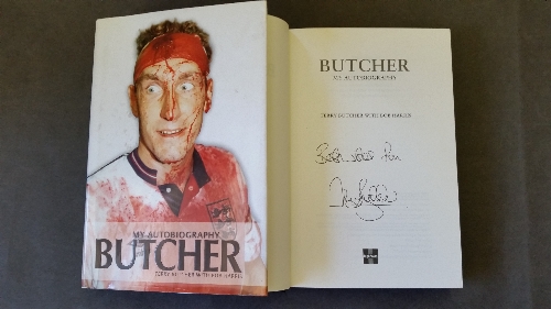 FOOTBALL, signed hardback edition of Butcher - My Autobiography by Terry Butcher, to title page,