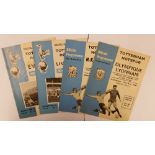 FOOTBALL, Tottenham Hotspur home programmes, 1960s & later (2), inc. many European matches, FAC,