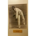 CRICKET, signed photo by Gary Sobers, 6 x 8.5, full-length bowling, personally obtained by Brian