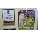 CRICKET, signed brochure cover by Richard Hadlee, 150th Anniversary of Retford Cricket Ground (