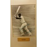 CRICKET, signed photo by Viv Richards, 6 x 8, full-length batting, personally obtained by Brian