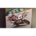 MOTOR CYCLE RACING, signed photos, 12 x 8 and smaller (2), colour (4), inc. Steven Brogan, Sam