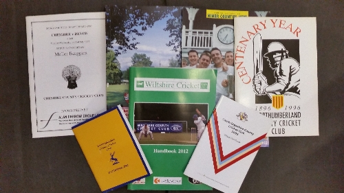 CRICKET, minor county booklets, 1990s onwards, inc. Minor County Handbooks (30) & club annuals (20);