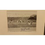 FOOTBALL, signed magazine photo by George Mutch, showing him scoring winning goal in 1938 FA Cup